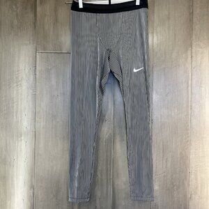 Nike Pro Elite Men's Running Tights Black White Large AO8491-000